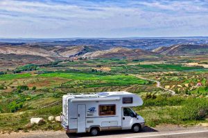 motor home in high country