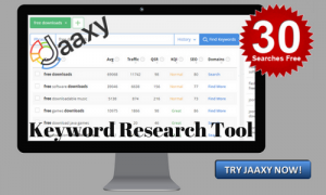 monitor showing keyword tool image