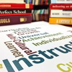 stack of books and text page