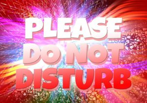 do not disturb sign