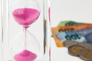 hourglass running vs money