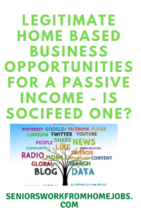 Legitimate Home Based Business Opportunities For A Passive Income - Is Socifeed One?: social media words