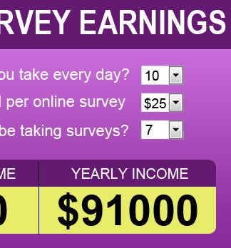 paid survey calculator